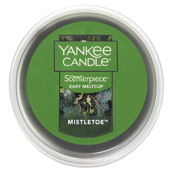 slide 1 of 1, Yankee Candle Scenterpiece Wax Cup Mistletoe, 2.2 oz