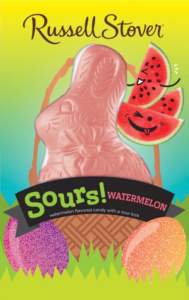 slide 1 of 1, Russell Stover Sours! Watermelon Flavored Easter Rabbit, 3 oz