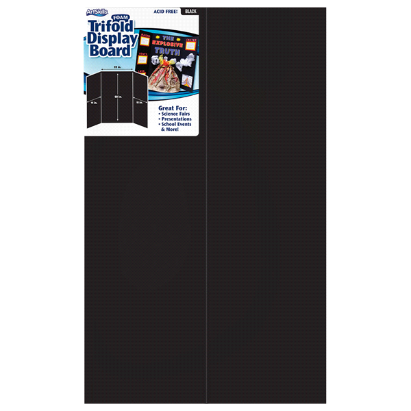 slide 1 of 1, ArtSkills 22x28 Medium Black Foam Trifold, 1 ct