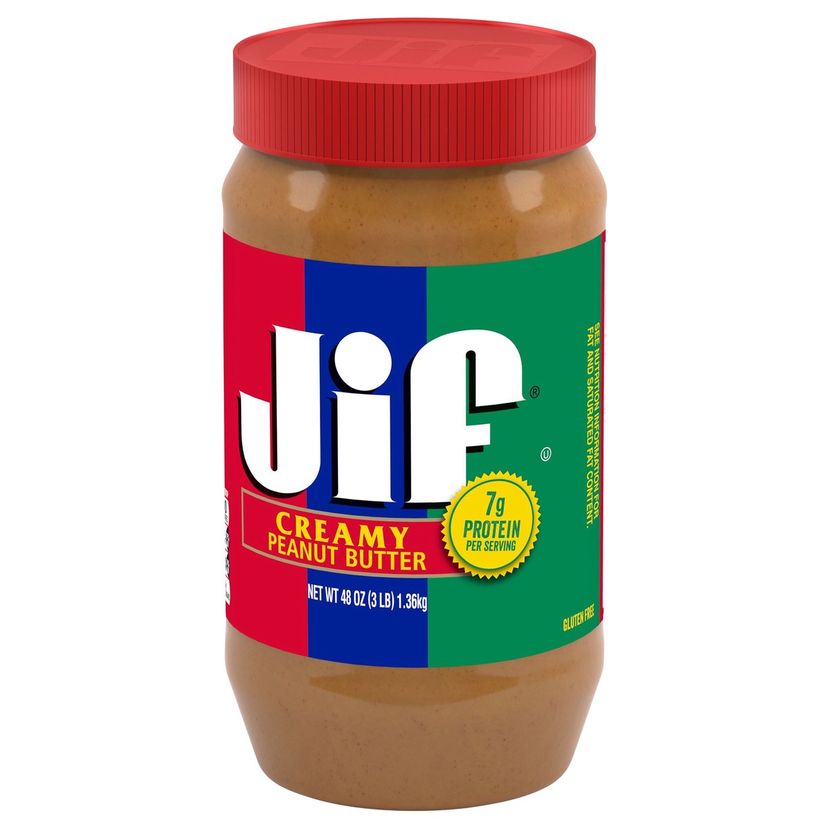 slide 3 of 9, Jif Creamy Peanut Butter 48 oz, 48 oz