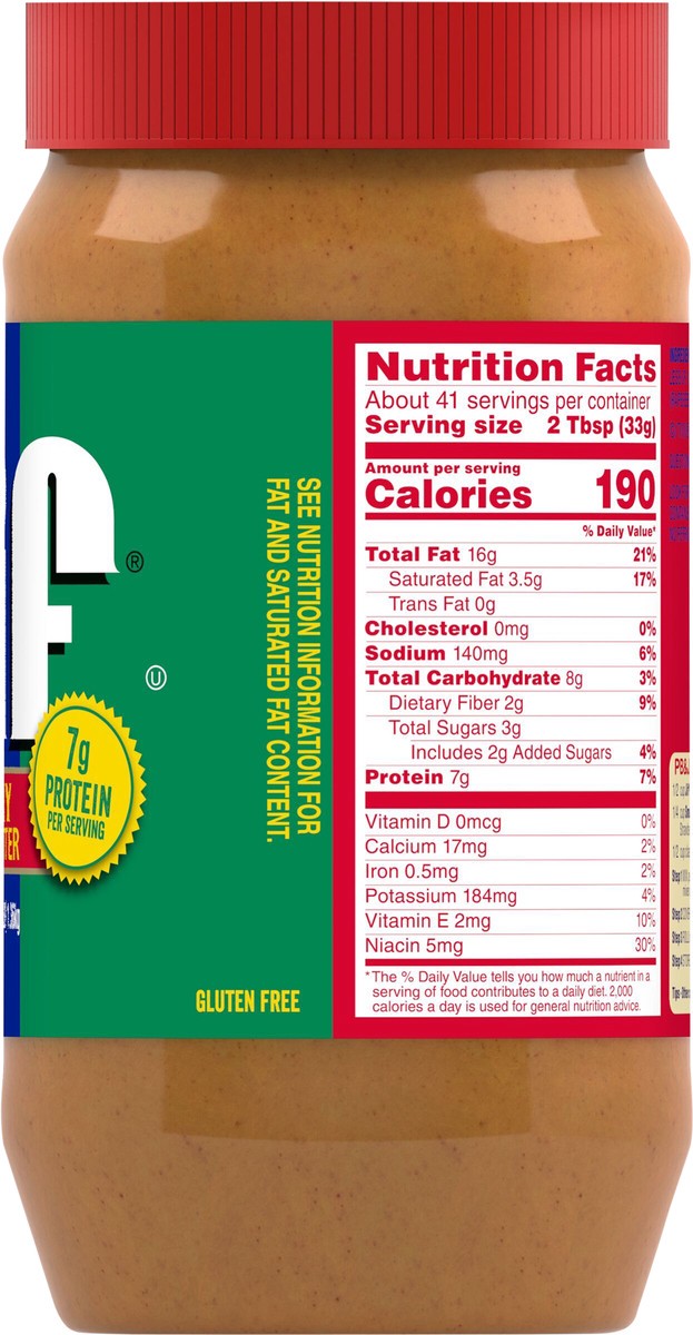 slide 6 of 9, Jif Creamy Peanut Butter 48 oz, 48 oz