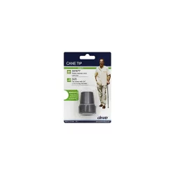 Drive Medical 3/4In Replacement Tips Black Blstr Pk - Each