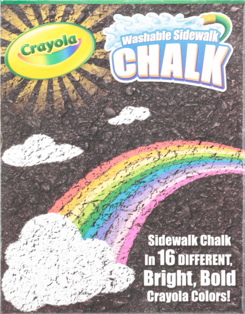 slide 5 of 9, Crayola Washable Sidewalk Chalk, 16 ct