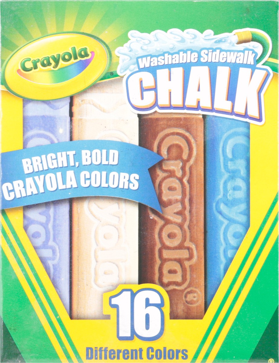 slide 7 of 9, Crayola Washable Sidewalk Chalk, 16 ct