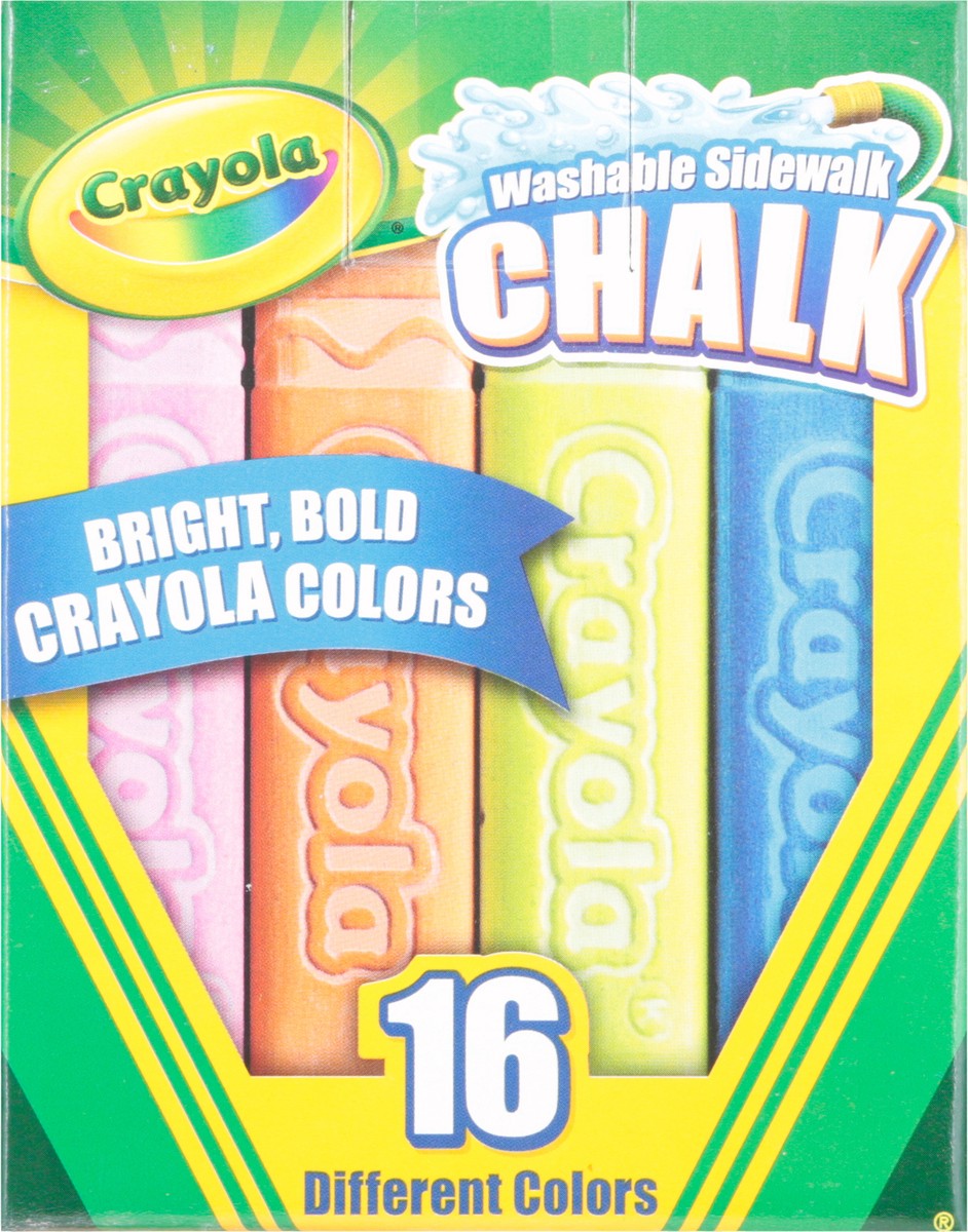 slide 8 of 9, Crayola Washable Sidewalk Chalk, 16 ct