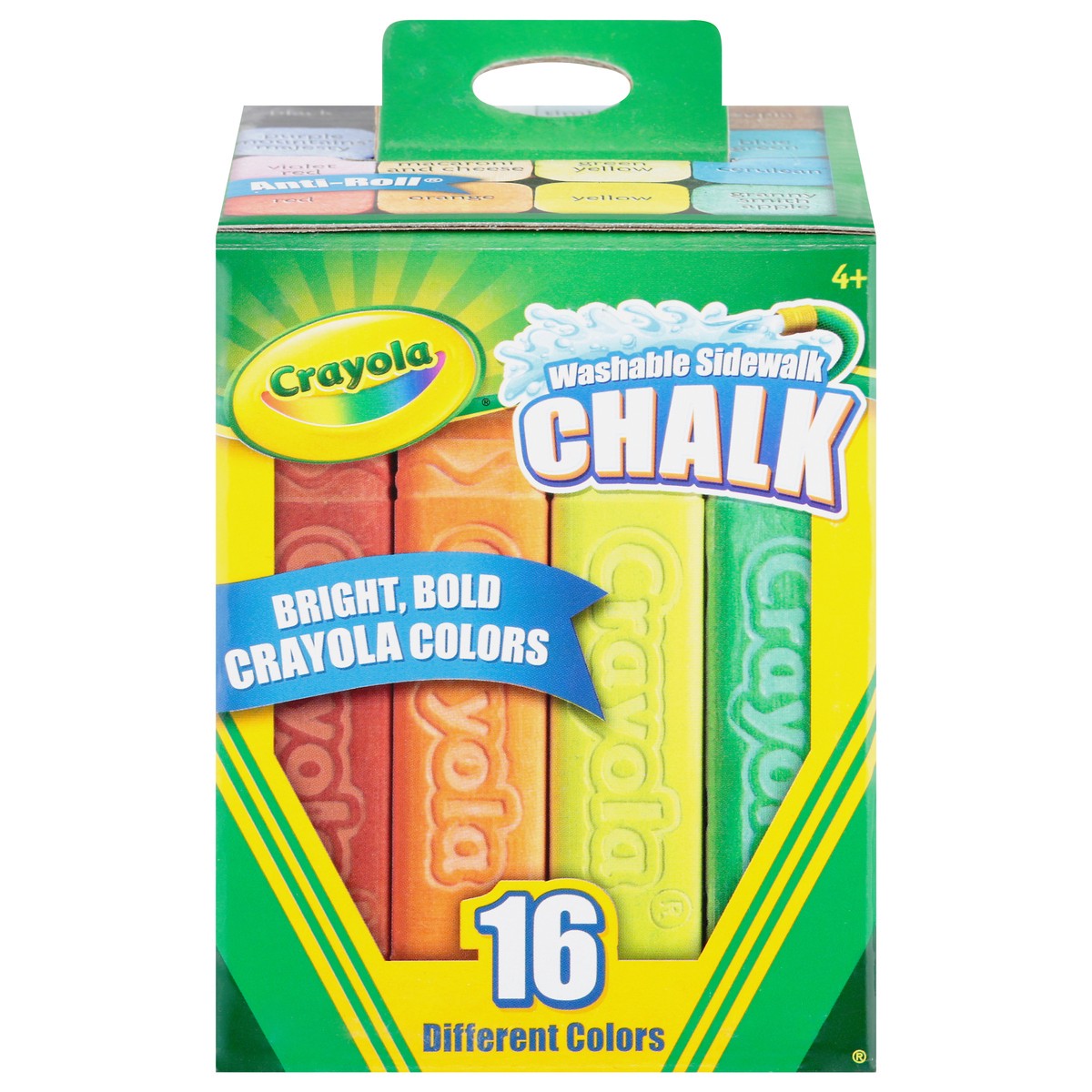 slide 1 of 9, Crayola Washable Sidewalk Chalk, 16 ct