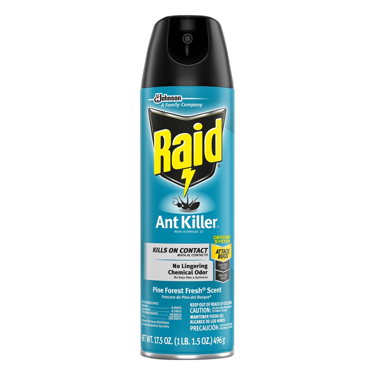 slide 6 of 6, Raid Ant Killer 26, Insecticide Spray for Home, Pine Forest Fresh Scent, 17.5 oz, 17.50 oz
