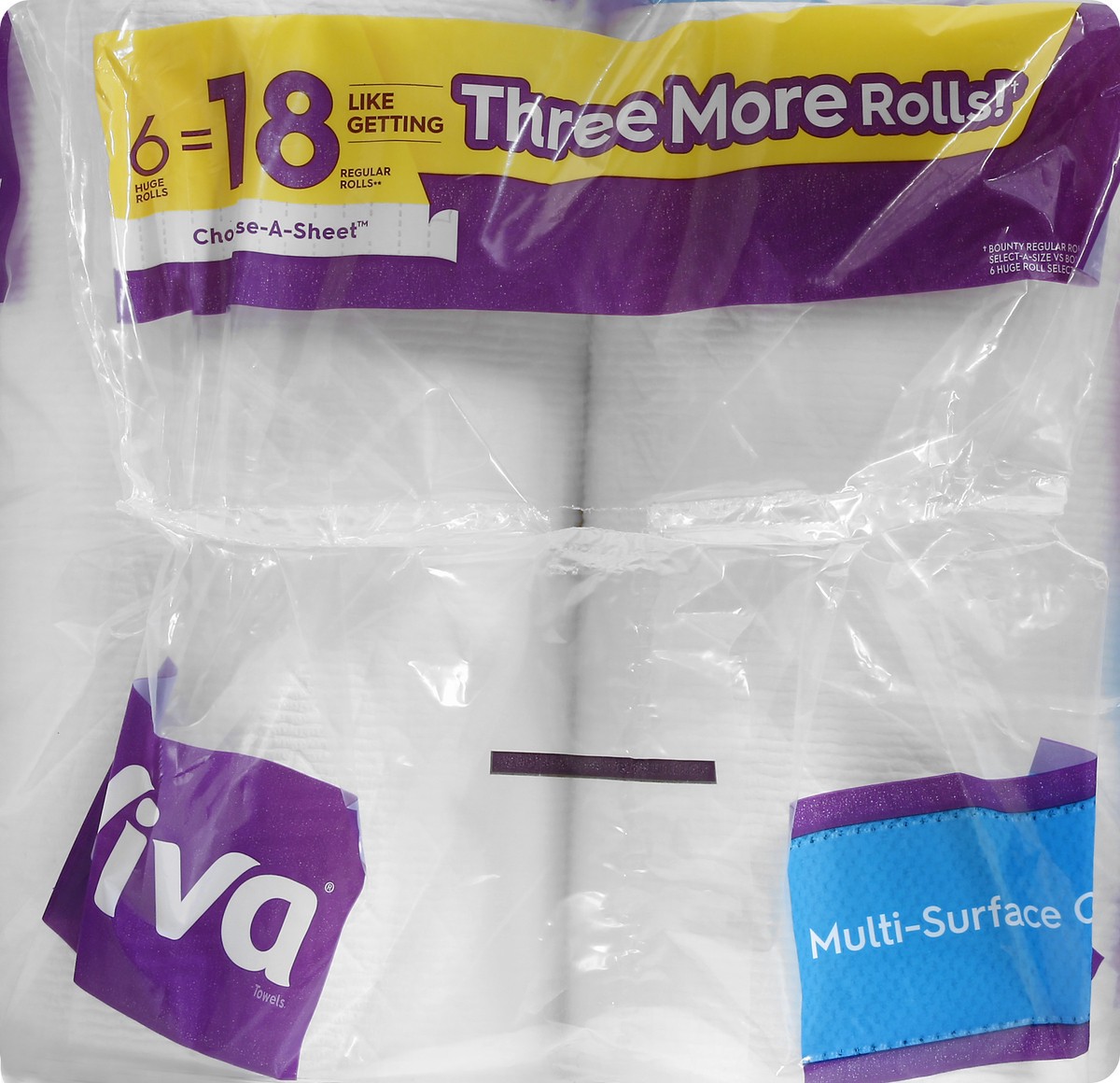 slide 3 of 11, Viva Huge Roll Choose-A-Sheet 2-Ply Multi-Surface Cloth 6 ea, 6 ct