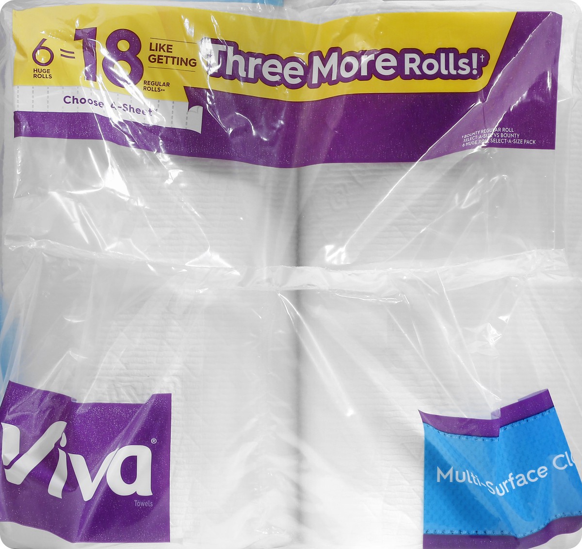 slide 4 of 11, Viva Huge Roll Choose-A-Sheet 2-Ply Multi-Surface Cloth 6 ea, 6 ct