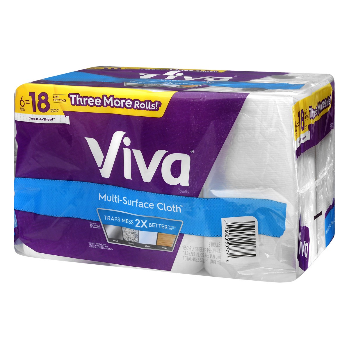 slide 7 of 11, Viva Huge Roll Choose-A-Sheet 2-Ply Multi-Surface Cloth 6 ea, 6 ct