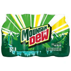 Mountain Dew Soda Citrus 16 Fl Oz, 12 Count