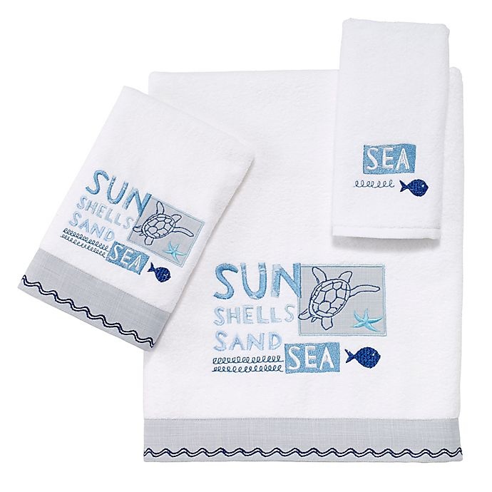 slide 1 of 4, Avanti Laguna Beach Fingertip Towel - White, 1 ct