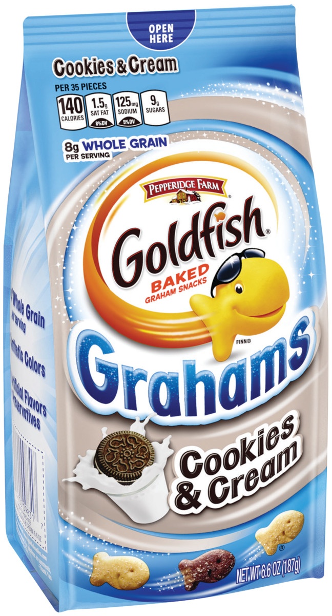 slide 2 of 11, Pepperidge Farm Goldfish Grahams Cookies & Cream Crackers, 6.6 oz