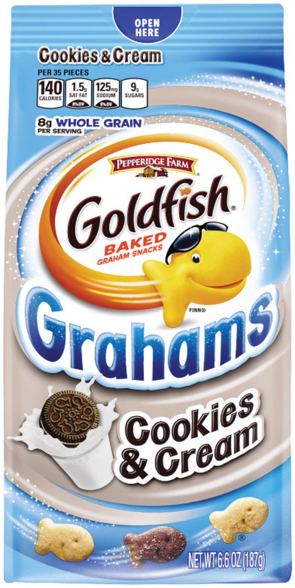 slide 1 of 11, Pepperidge Farm Goldfish Grahams Cookies & Cream Crackers, 6.6 oz