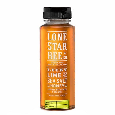 slide 1 of 1, Lone Star Bee Co. Lucky Lime & Sea Salt Honey, 12 oz