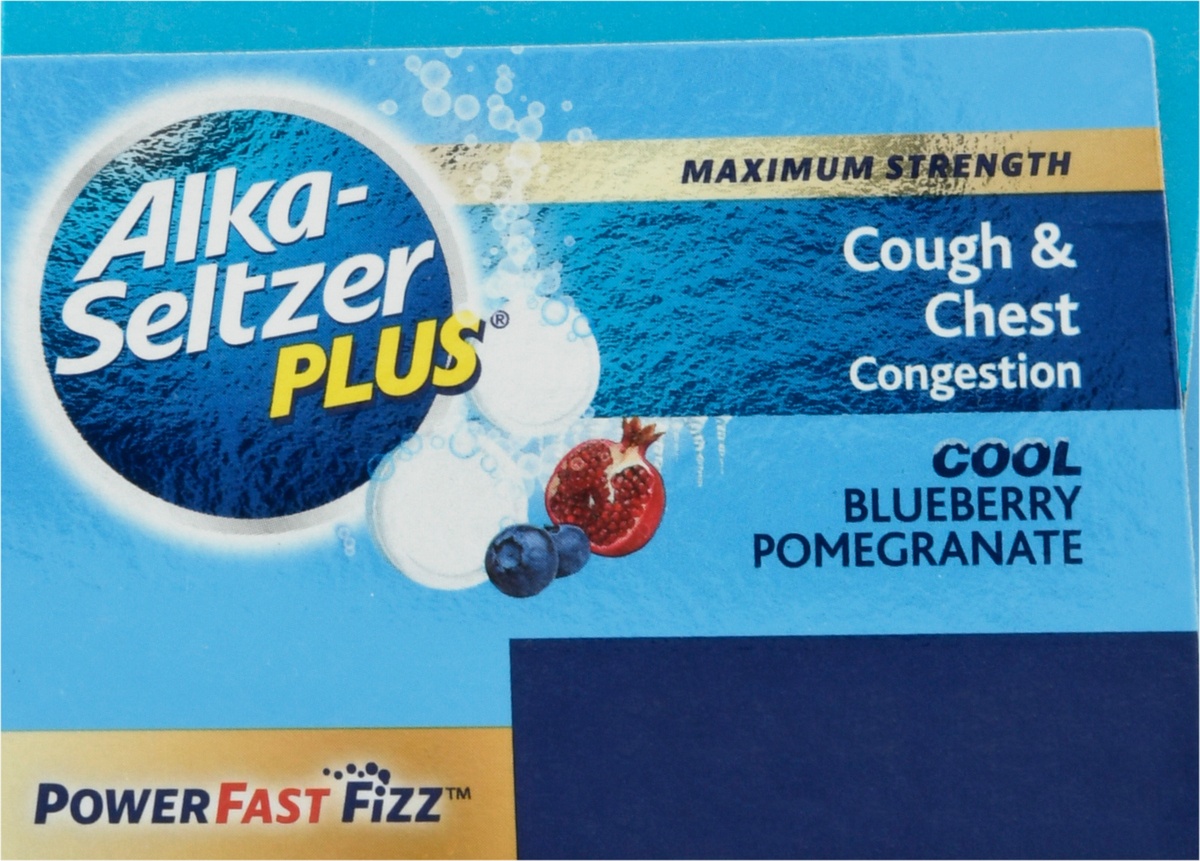 slide 5 of 10, Alka-Seltzer Plus Power Fast Fizz Cough & Chest Congestion Effervescent Tablets, 20 ct