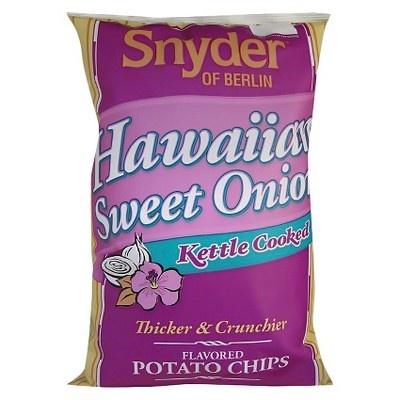 slide 1 of 1, Snyder of Berlin Hawaiian Sweet Onion Kettle Chips, 9.5 oz