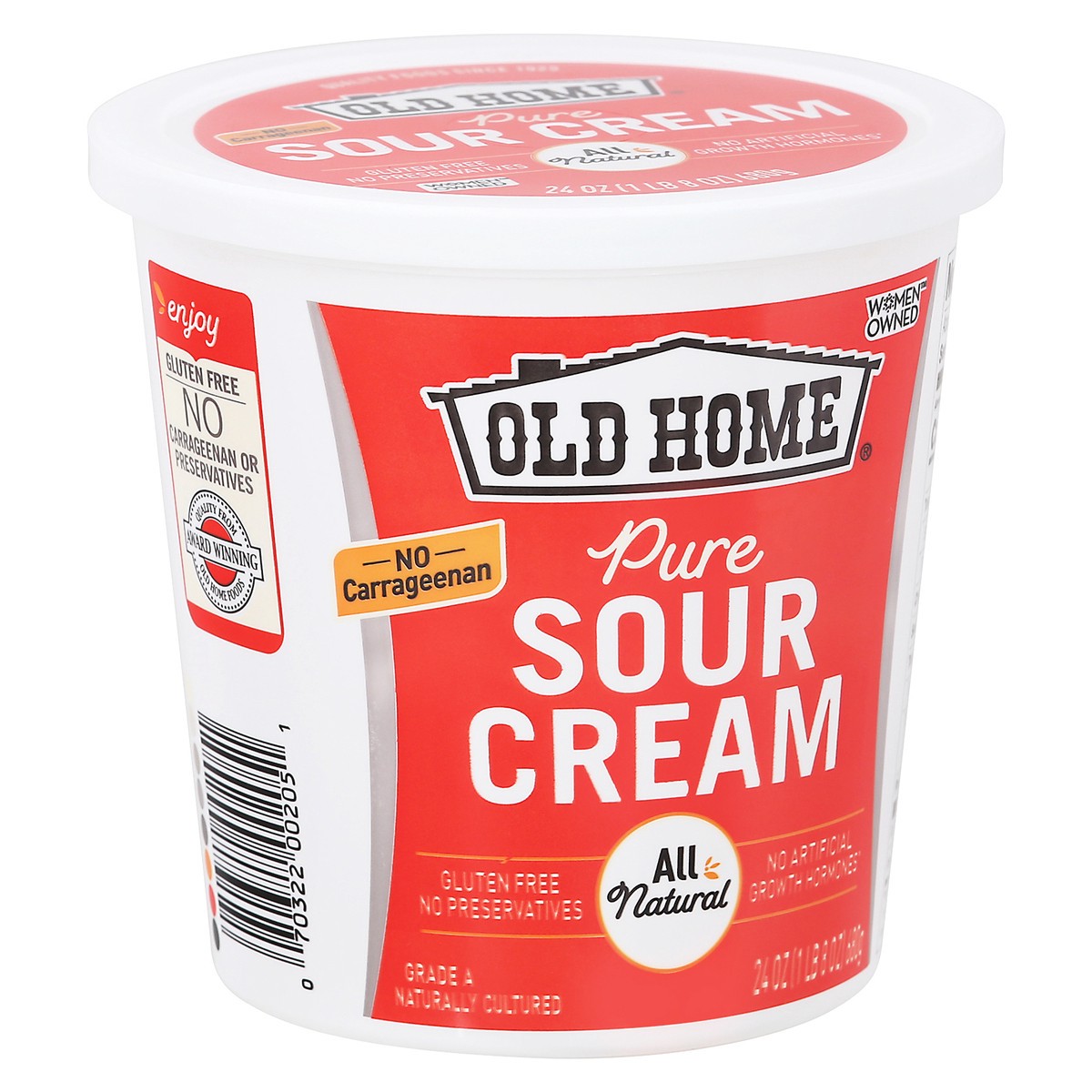 slide 7 of 9, Old Home Plain Sour Cream, 24 oz