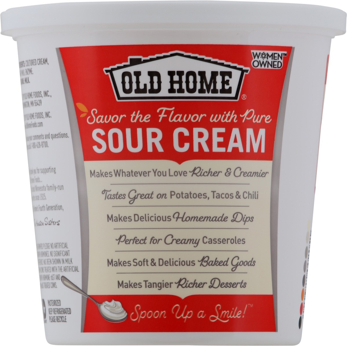 slide 8 of 9, Old Home Plain Sour Cream, 24 oz
