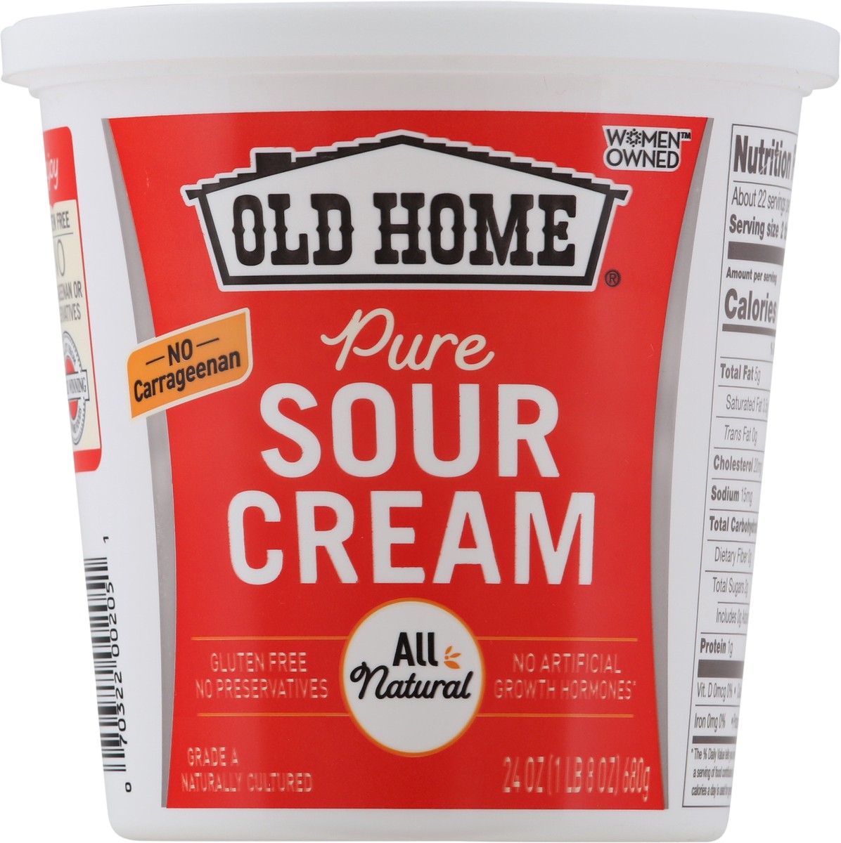 slide 2 of 9, Old Home Plain Sour Cream, 24 oz