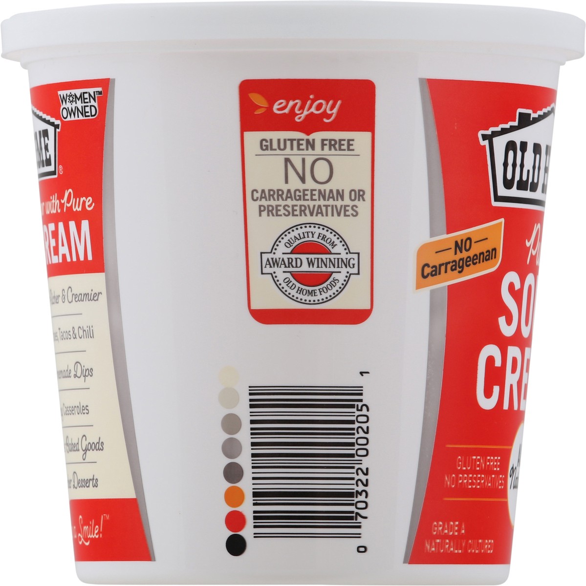 slide 5 of 9, Old Home Plain Sour Cream, 24 oz