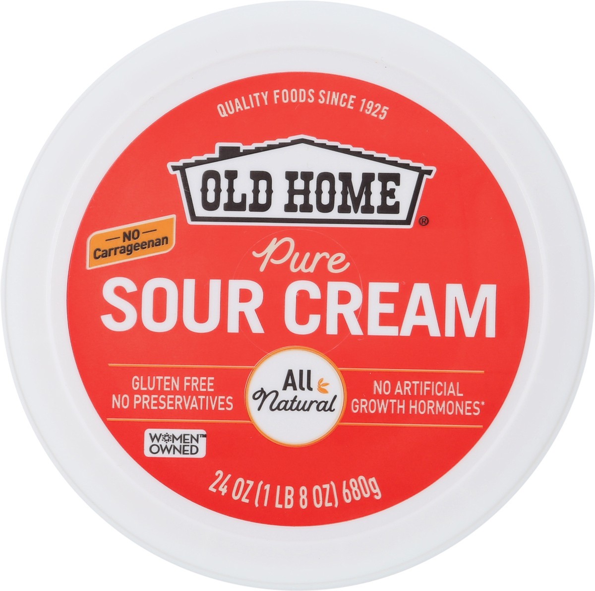 slide 4 of 9, Old Home Plain Sour Cream, 24 oz