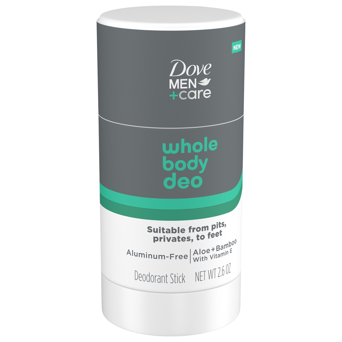 slide 3 of 12, Dove Men+Care Whole Body Deo Aluminum-Free Deodorant Stick Aloe + Bamboo 2.6 oz, 2.6 oz