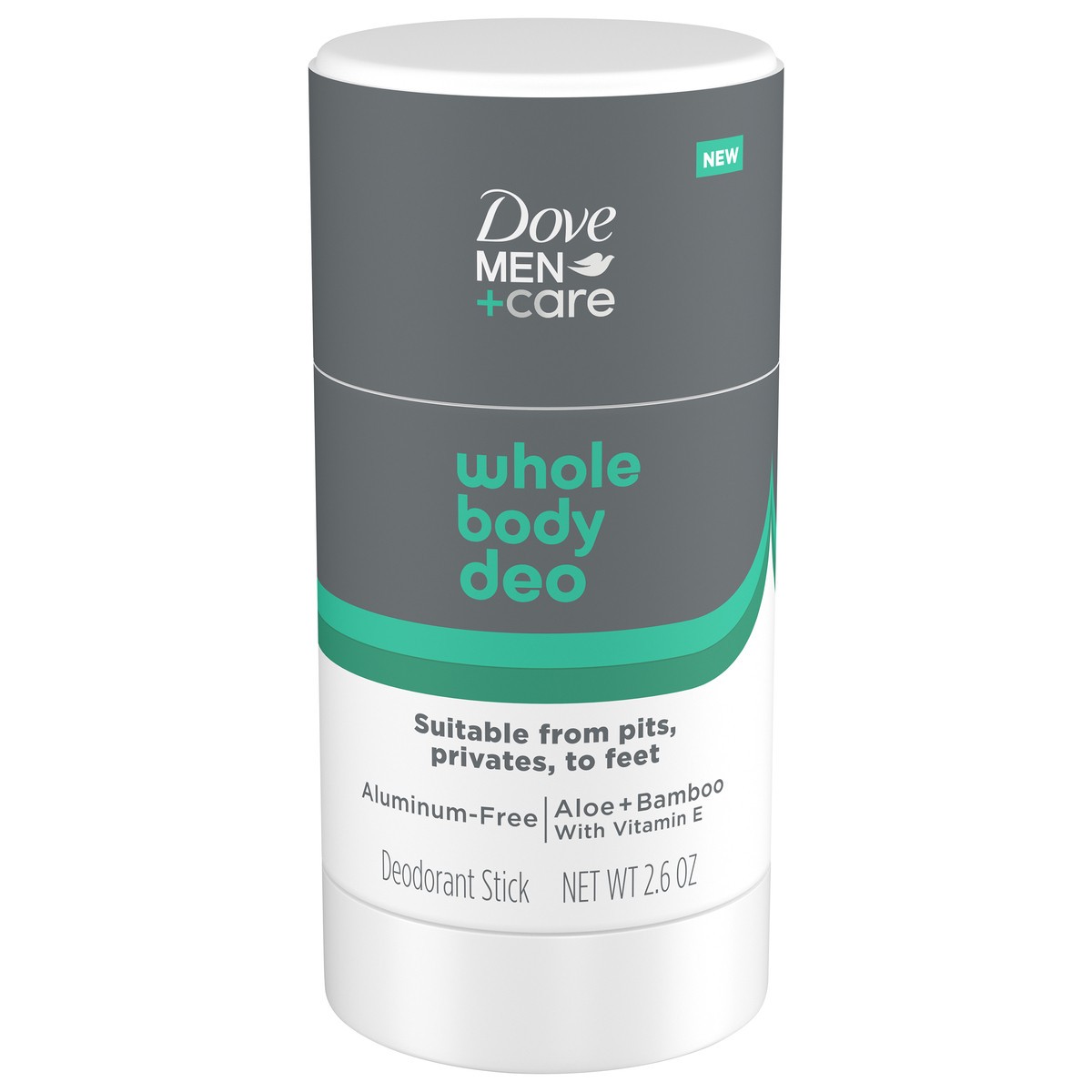 slide 9 of 12, Dove Men+Care Whole Body Deo Aluminum-Free Deodorant Stick Aloe + Bamboo 2.6 oz, 2.6 oz