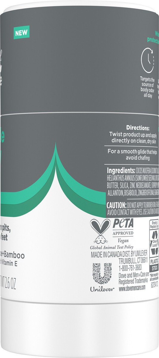 slide 12 of 12, Dove Men+Care Whole Body Deo Aluminum-Free Deodorant Stick Aloe + Bamboo 2.6 oz, 2.6 oz