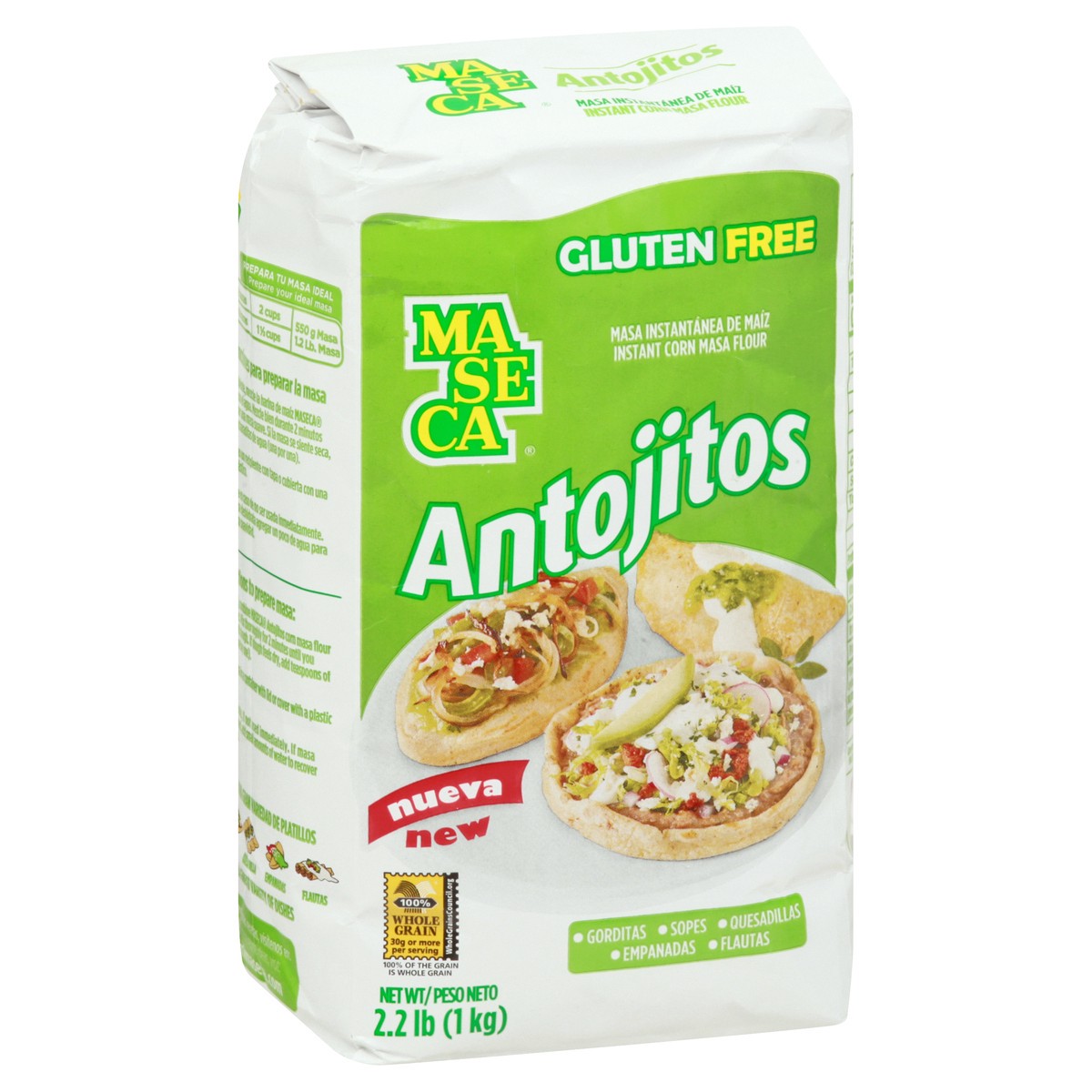 slide 2 of 10, Maseca Antojitos Instant Corn Masa Flour, 2.2 lb