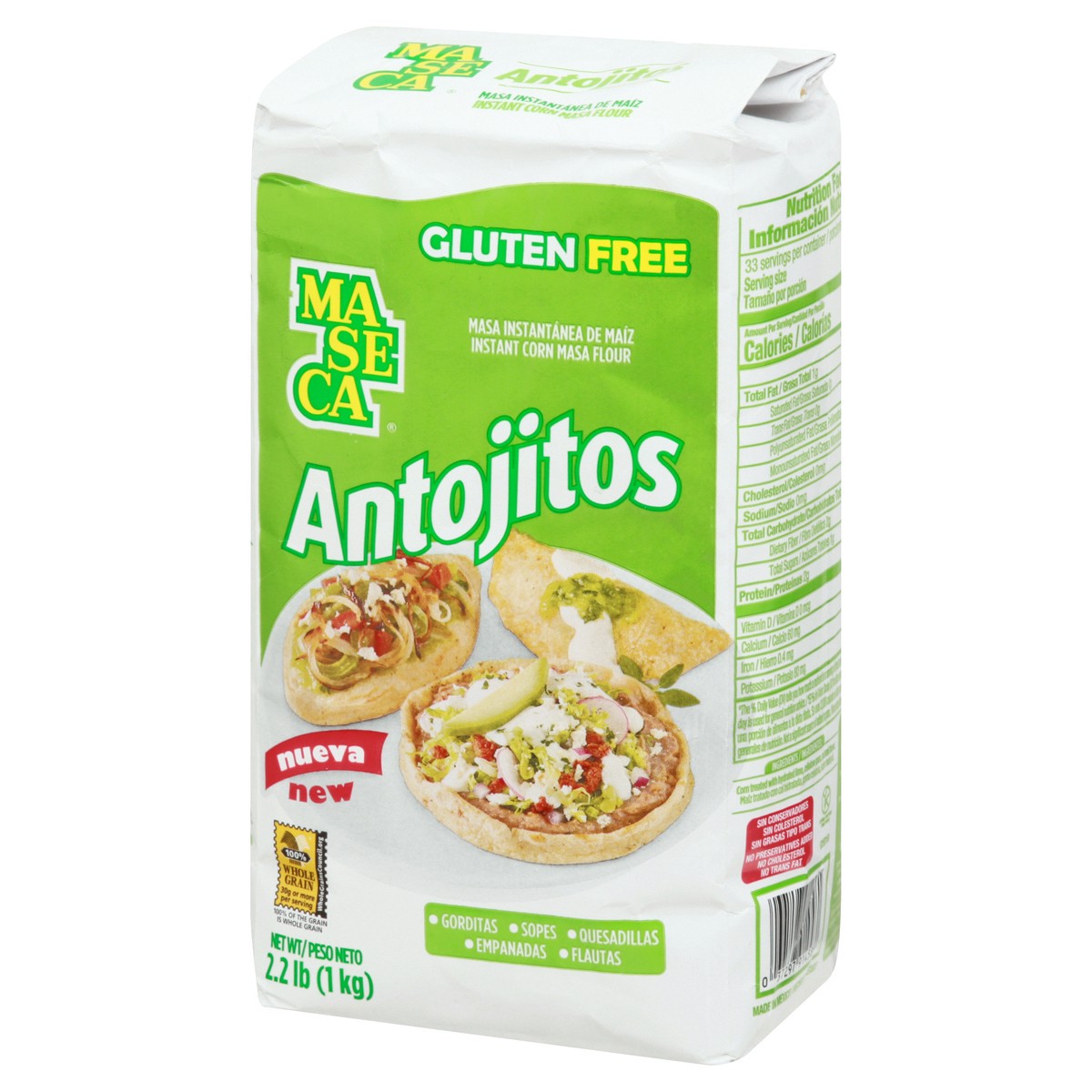 slide 3 of 10, Maseca Antojitos Instant Corn Masa Flour, 2.2 lb