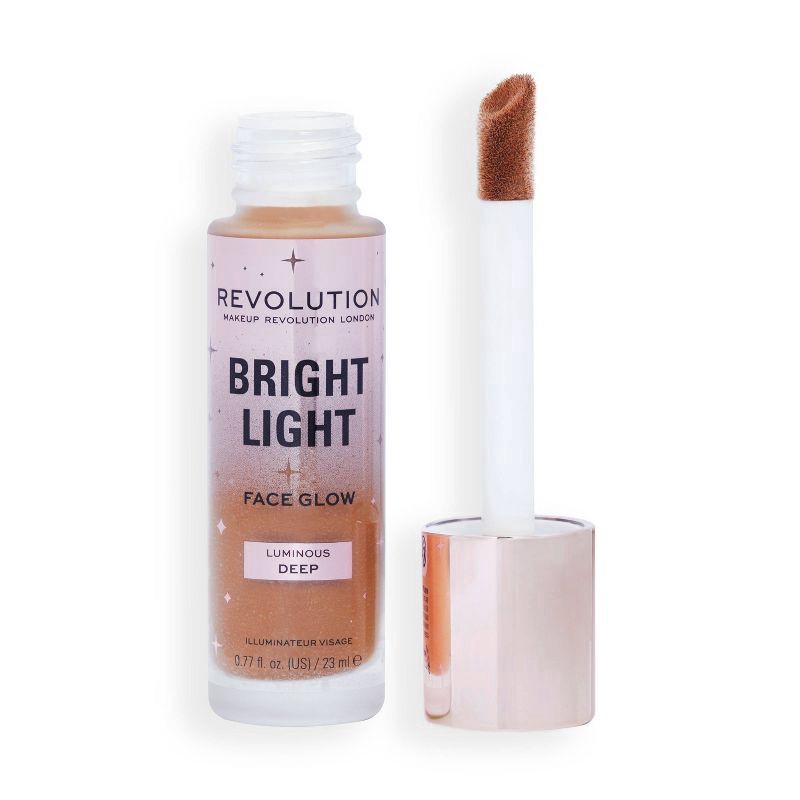 slide 1 of 3, Makeup Revolution Bright Light Face Glow Highlighter - Luminous Deep - 0.77 fl oz, 0.77 fl oz