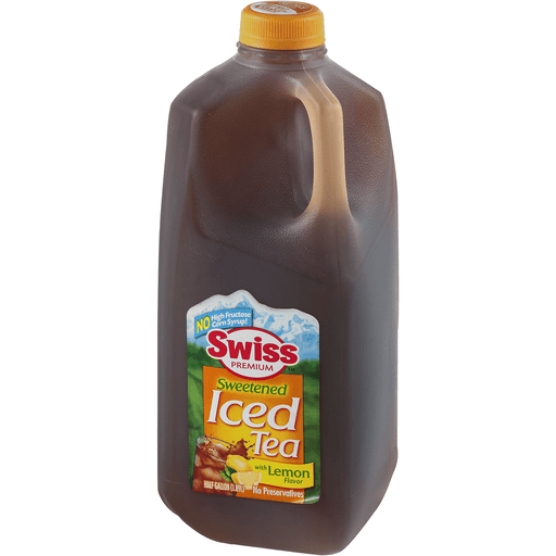 slide 2 of 9, Swiss Premium Sweetened Iced Tea with Lemon Sweet Iced Tea - Half Gallon Plastic Jug - 1/2 gal, 2 qt