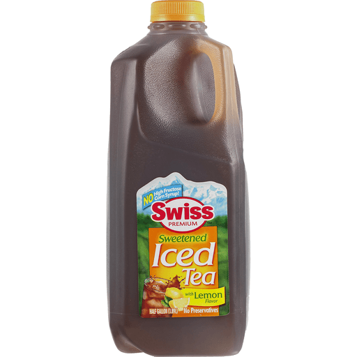 slide 8 of 9, Swiss Premium Sweetened Iced Tea with Lemon Sweet Iced Tea - Half Gallon Plastic Jug - 1/2 gal, 2 qt