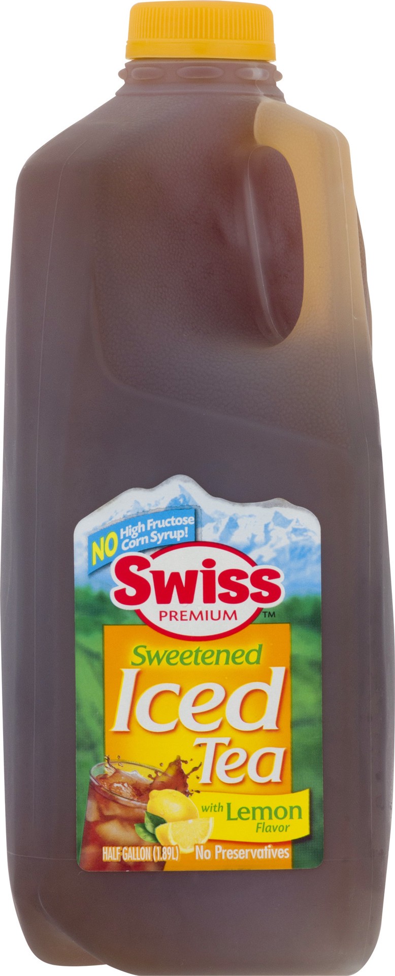 slide 1 of 9, Swiss Premium Sweetened Iced Tea with Lemon Sweet Iced Tea - Half Gallon Plastic Jug - 1/2 gal, 2 qt