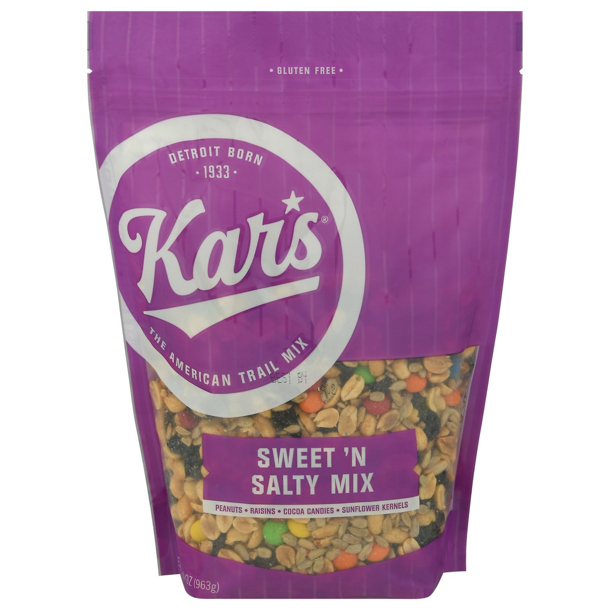 slide 1 of 11, Kar's Nut Products Kars Sweet & Salty Nut Trail Mix, 34 oz