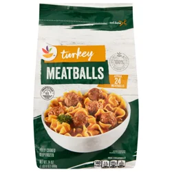 Giant Turkey Meatballs Fully Cooked Frozen