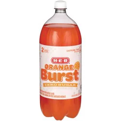 H-E-B Diet Orange Burst Soda - 2 liter