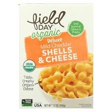 slide 1 of 1, Field Day Macaroni Shells And Cheese - Organic - Deluxe - Mild Cheddar, 12 oz