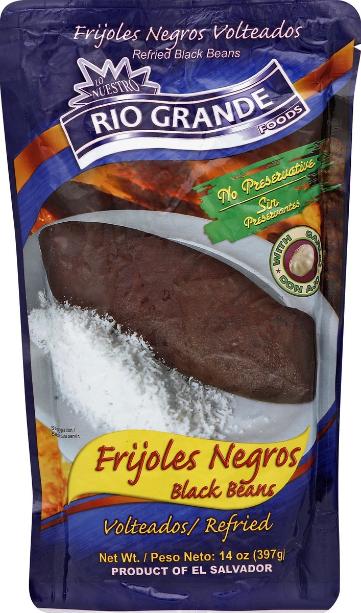 slide 2 of 2, Rio Grande Beans Black Refried Pouch, 