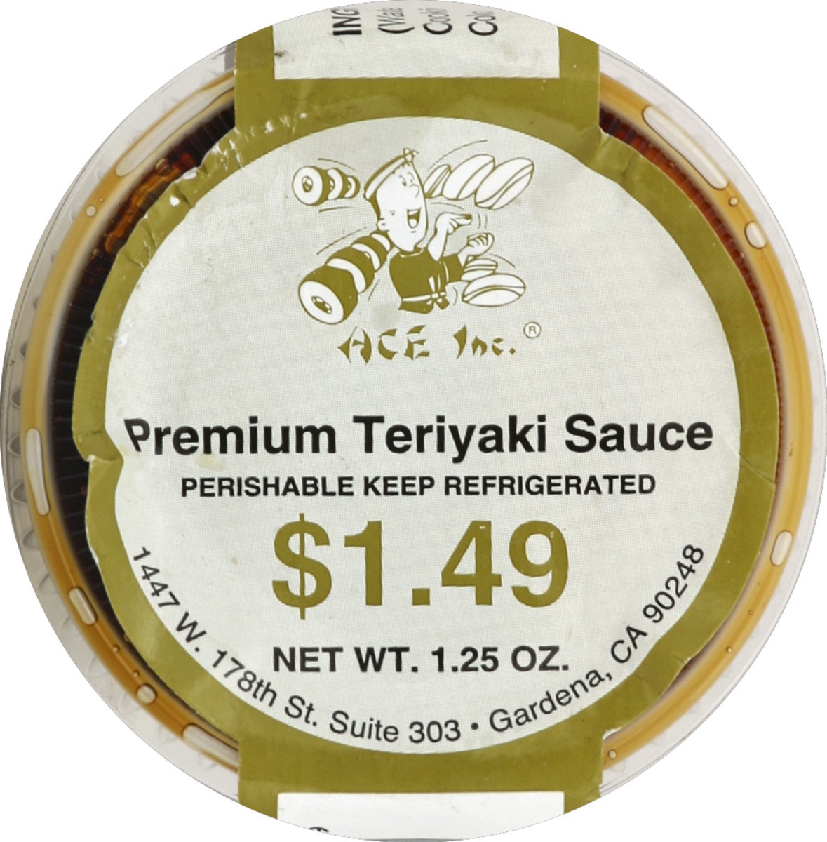 slide 3 of 4, ACE Sushi Ace Premium Teriyaki Sauce, 2 oz