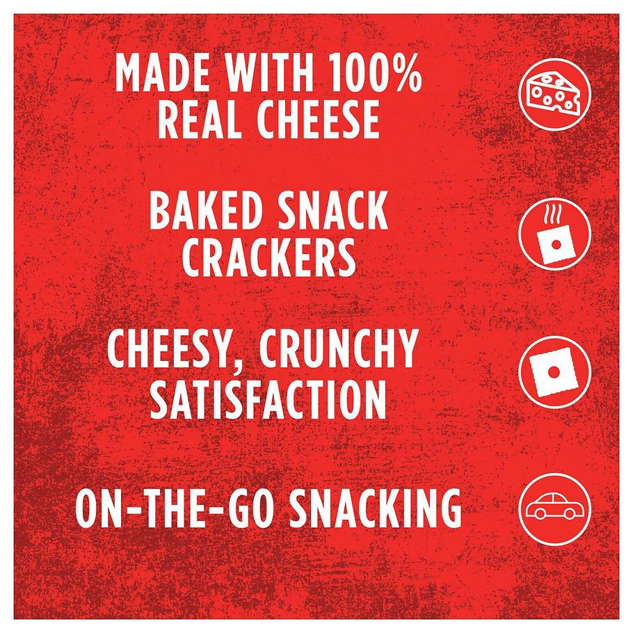 slide 3 of 5, Cheez-It Baked Snack Crackers, 4.5 oz