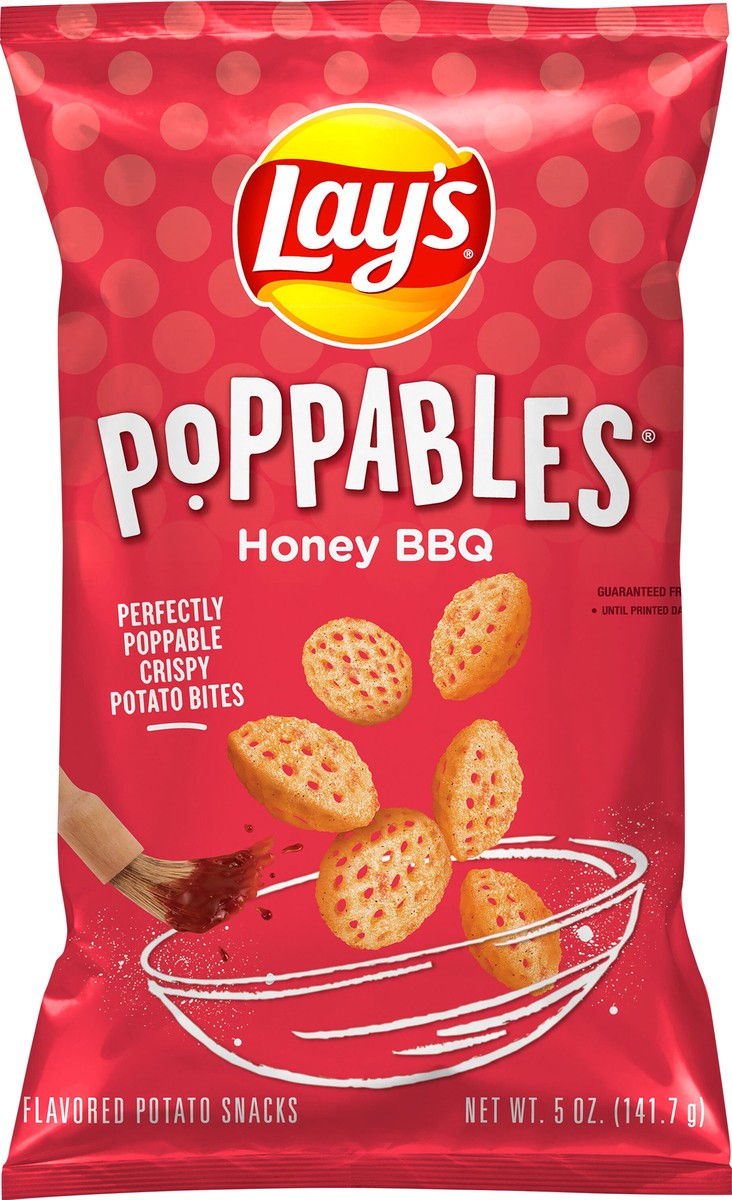 slide 3 of 3, Lay's Poppables Flavored Potato Snacks Honey BBQ 5 Oz, 141.70 g