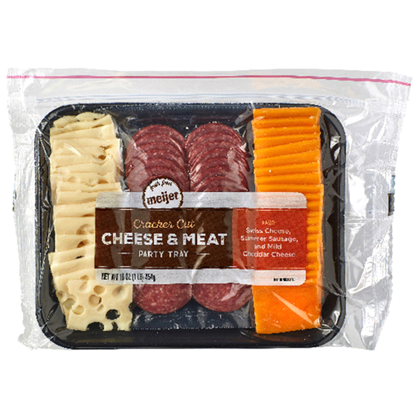 Fresh from Meijer Cracker Cut Cheese & Meat Party Tray 16 oz Shipt