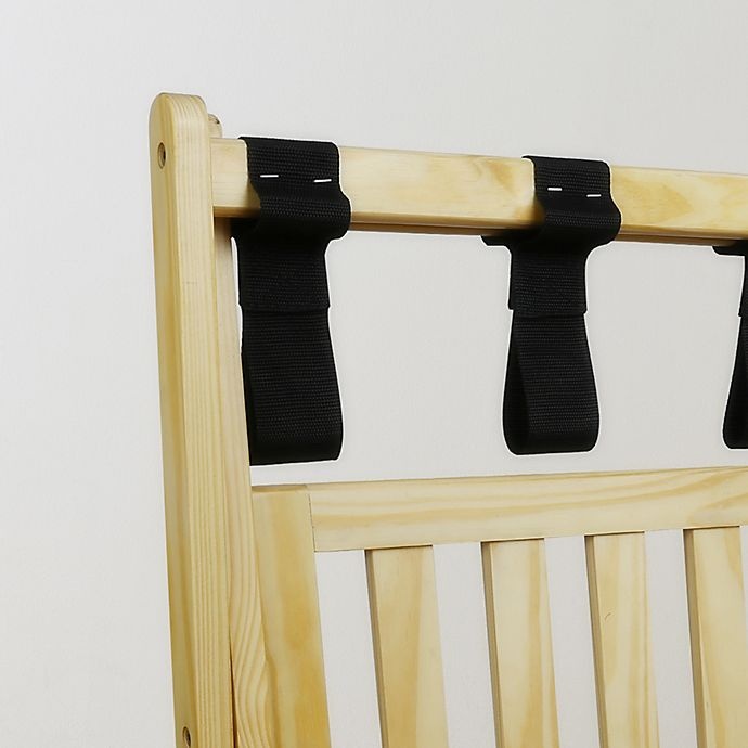 slide 2 of 16, Casual Home Hotel-Style Folding Luggage Rack with Shelf - Natural, 1 ct