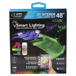 Custom Accessories Led Innovation 4 Channel 12v Interior Light Kit, 48 In