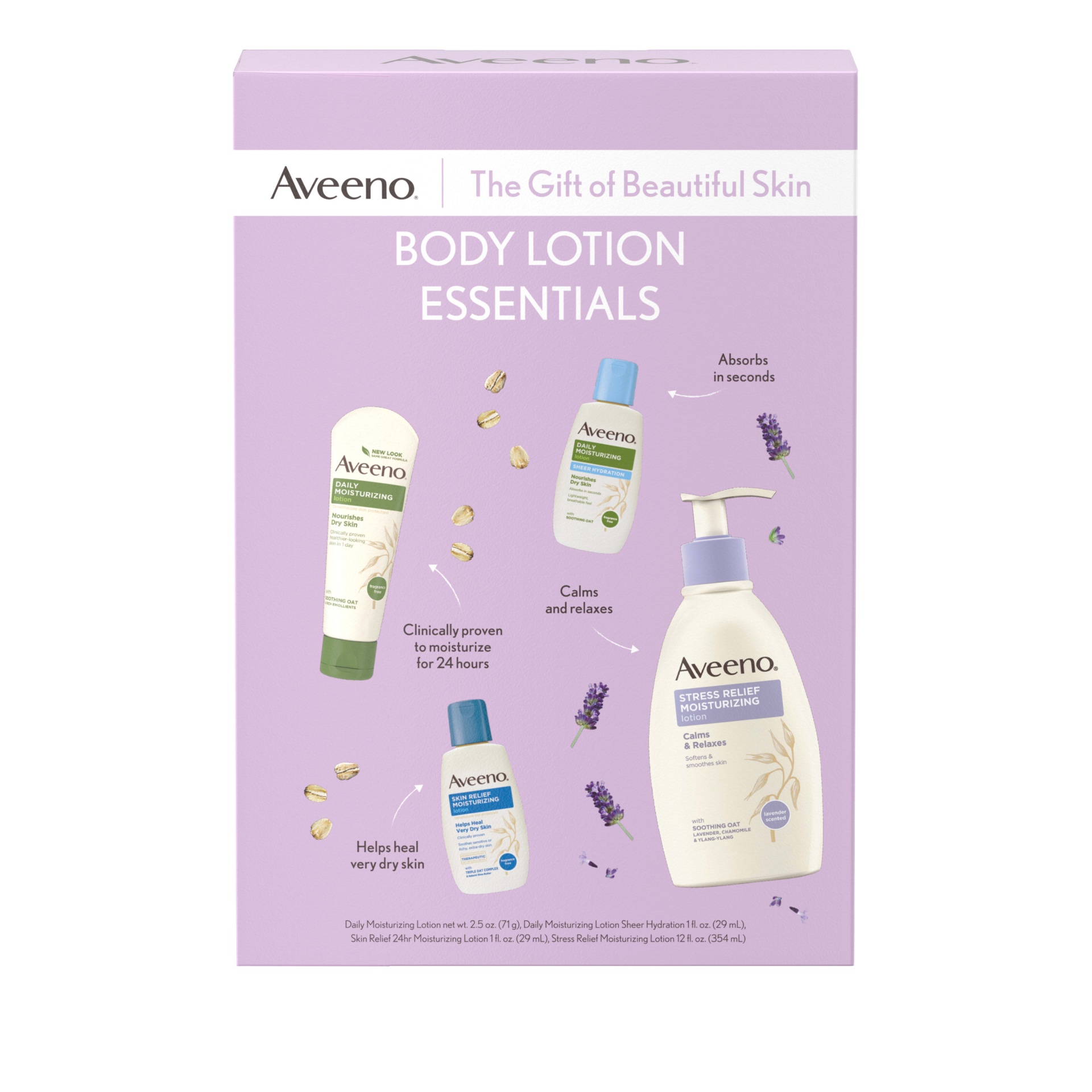 slide 1 of 1, Aveeno Body Lotion Essentials Gift Pack, 1 ct