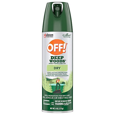 slide 1 of 1, Off! Deep Woods Insect Repellent Dry Aerosol Spray - 4 Oz, 4 oz