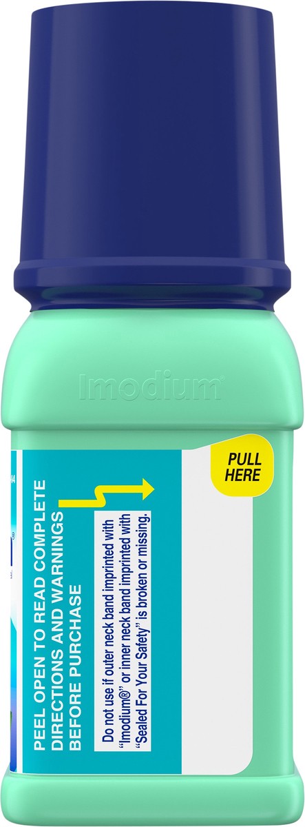 slide 7 of 7, Imodium A-D Liquid Anti-Diarrheal Medicine with Loperamide Hydrochloride to Help Control Symptoms of Diarrhea Due to Acute, Active & Traveler's Diarrhea, Mint Flavor, 4 fl. oz, 4 fl oz