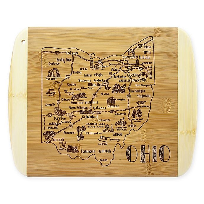 slide 1 of 1, Totally Bamboo Ohio Slice of Life Cutting Board, 1 ct